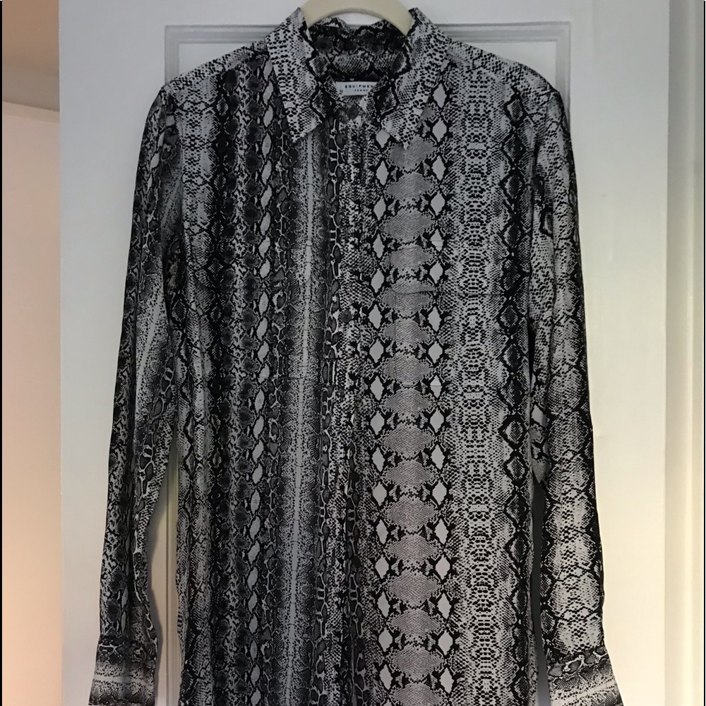 Equipment Snake Skin Blouse XS
